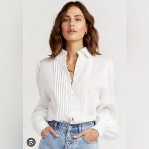 DISSH Linen Nelly Pintuck Shirt
